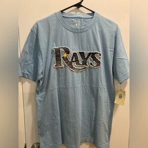 Rays Baseball Tampa Bay Shirt. Distressed look. Wright and Ditson NEW